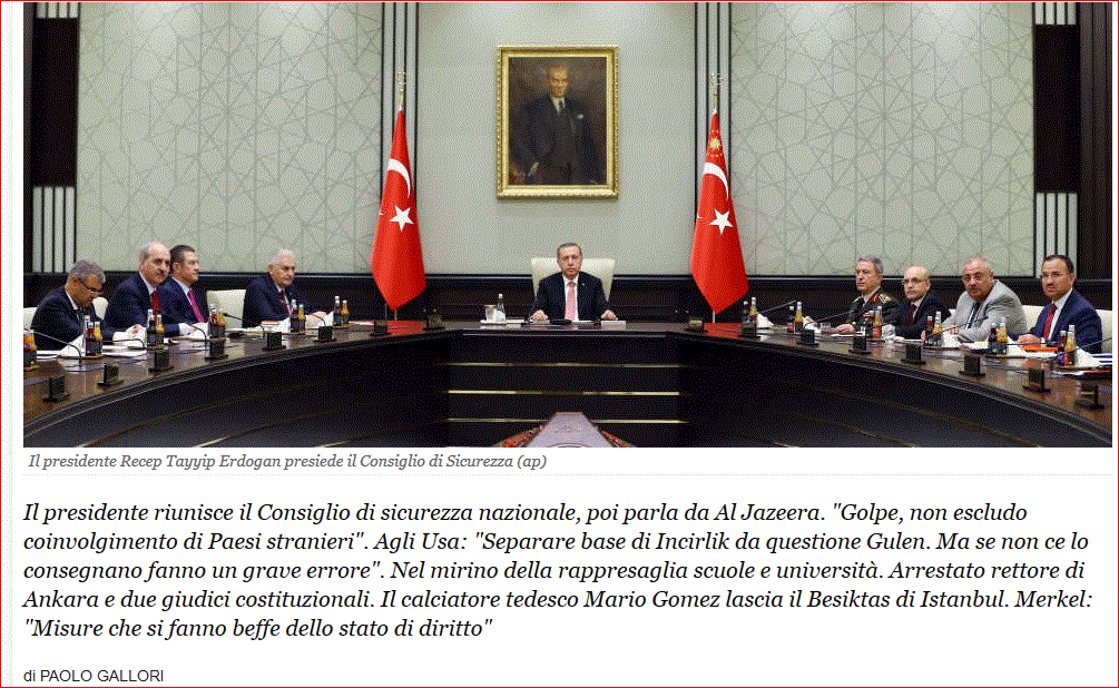 Erdogan presiede Consiglio Sicurezza.GIF