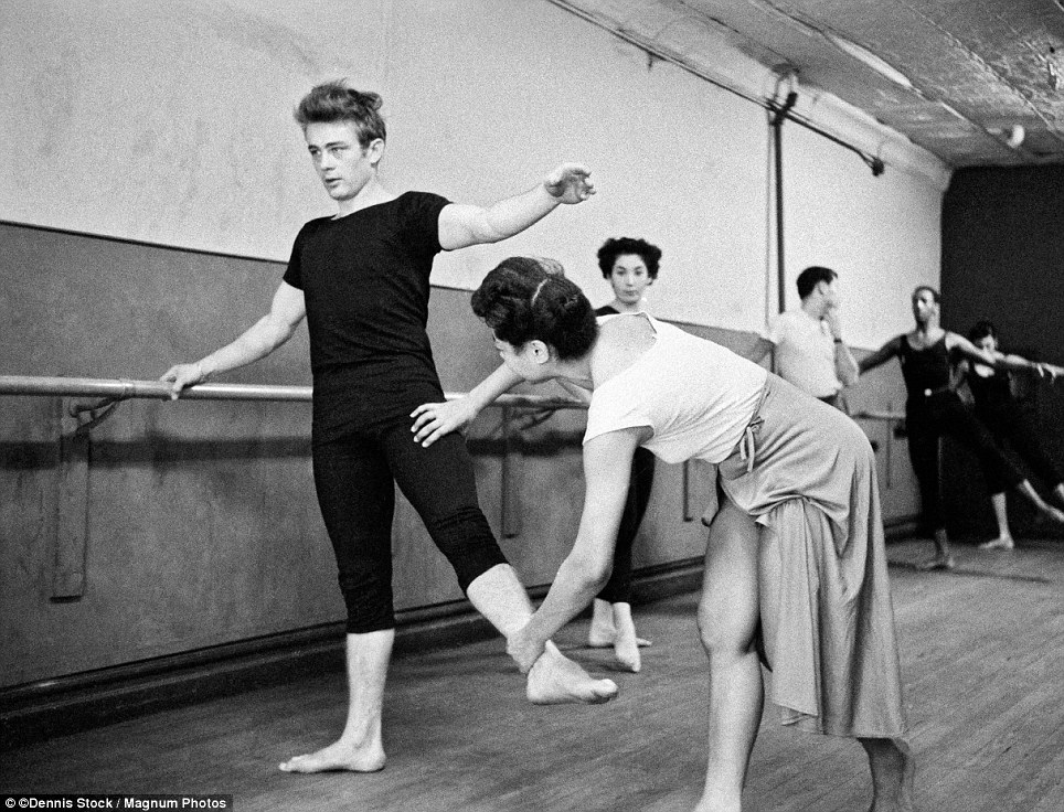 James Dean attending a dance class. NYC, 1955..jpg