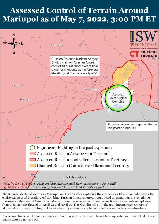 Mariupol Battle Map Draft May 7,2022