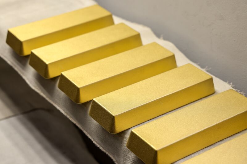Russian gold bars.