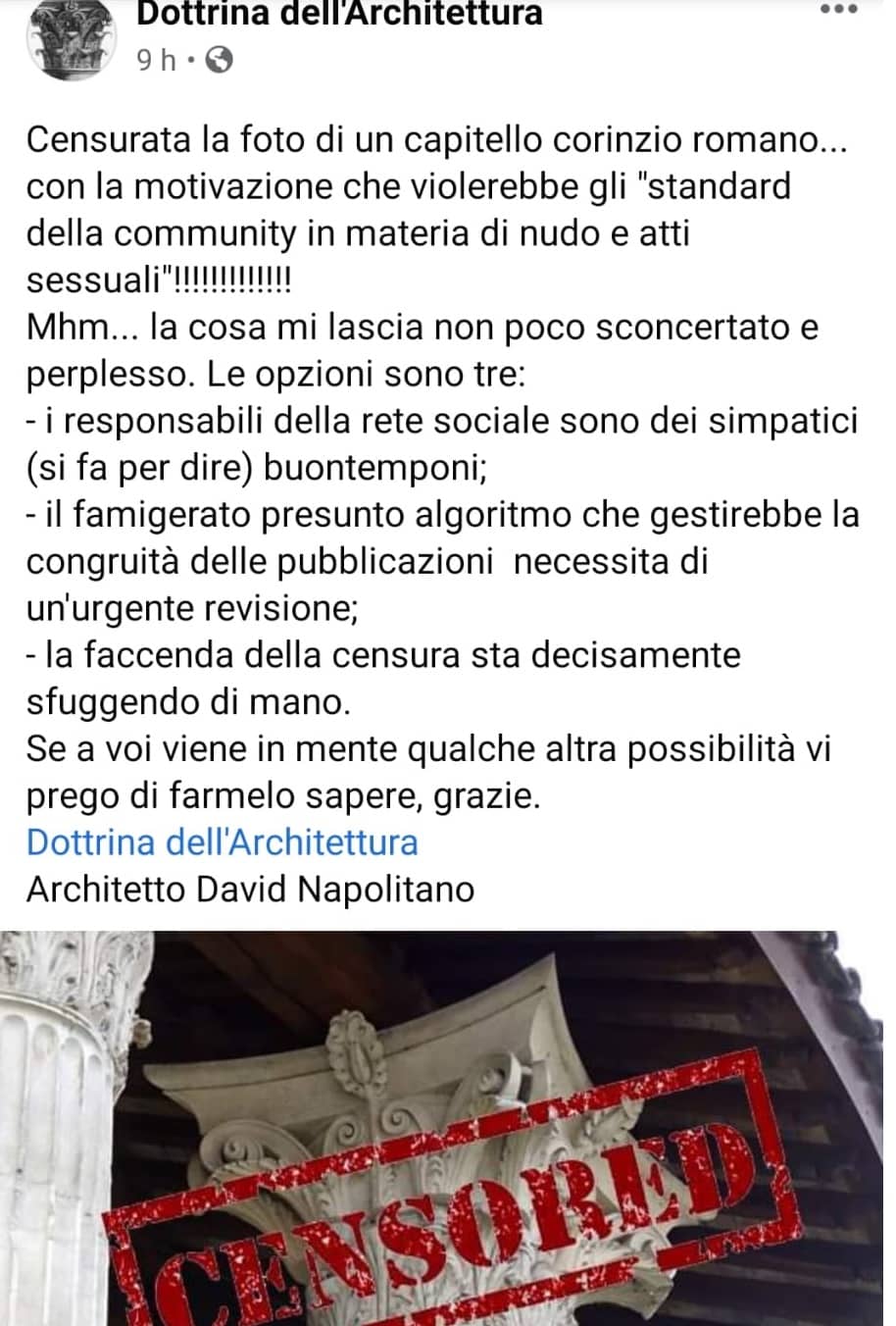 Facebook capitello