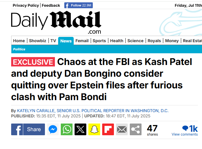 2025_07_11_20_07_35_Caos all'FBI mentre Kash Patel e il vice Dan Bongino valutano le loro dimissioni durante gli episodi 2025_07_11_20_07_35_Caos all'FBI mentre Kash Patel e il vice Dan Bongino valutano le loro dimissioni durante gli episodi